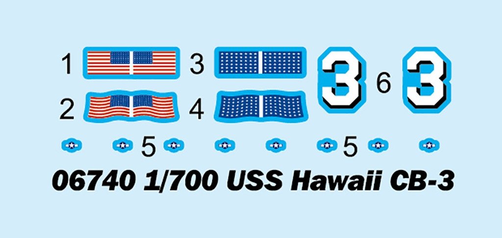 Trumpeter 06740 USS Hawaii CB-3 1/700 – zdjęcie 4