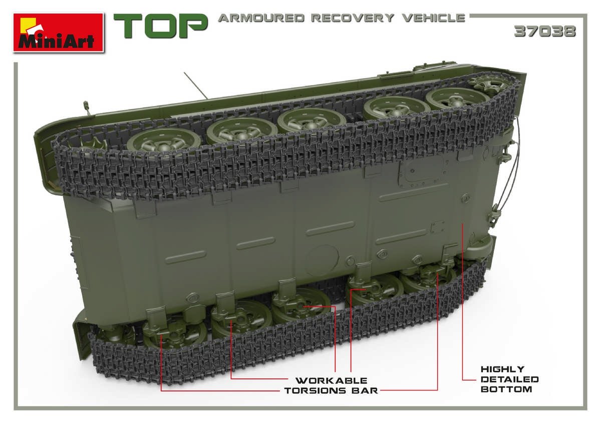 MiniArt 37038 TOP ARMORED RECOVERY VEHICLE 1/35 – image 5