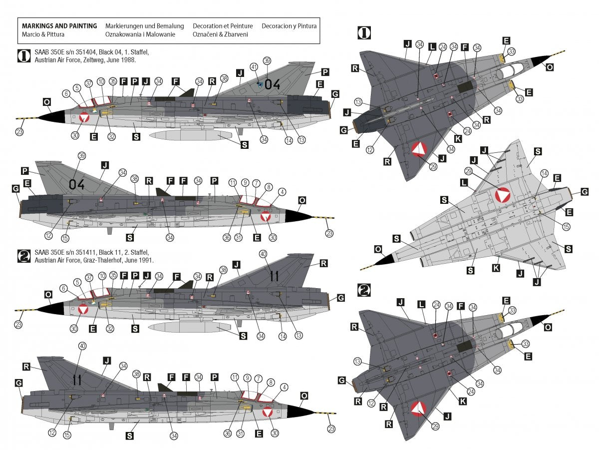 Hobby 2000 72056 Saab 35ÖE/35FS Draken ( HASEGAWA + CARTOGRAF + MASKI ) 1/72 – zdjęcie 2