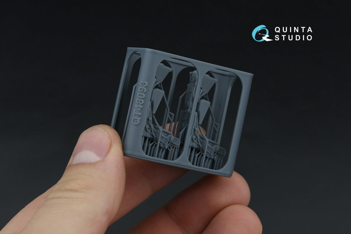 Quinta Studio QR+48091 GRU-7A early, 2 ejection seats for F-14 A (Tamiya, Hobby Boss) 1/48 – zdjęcie 5