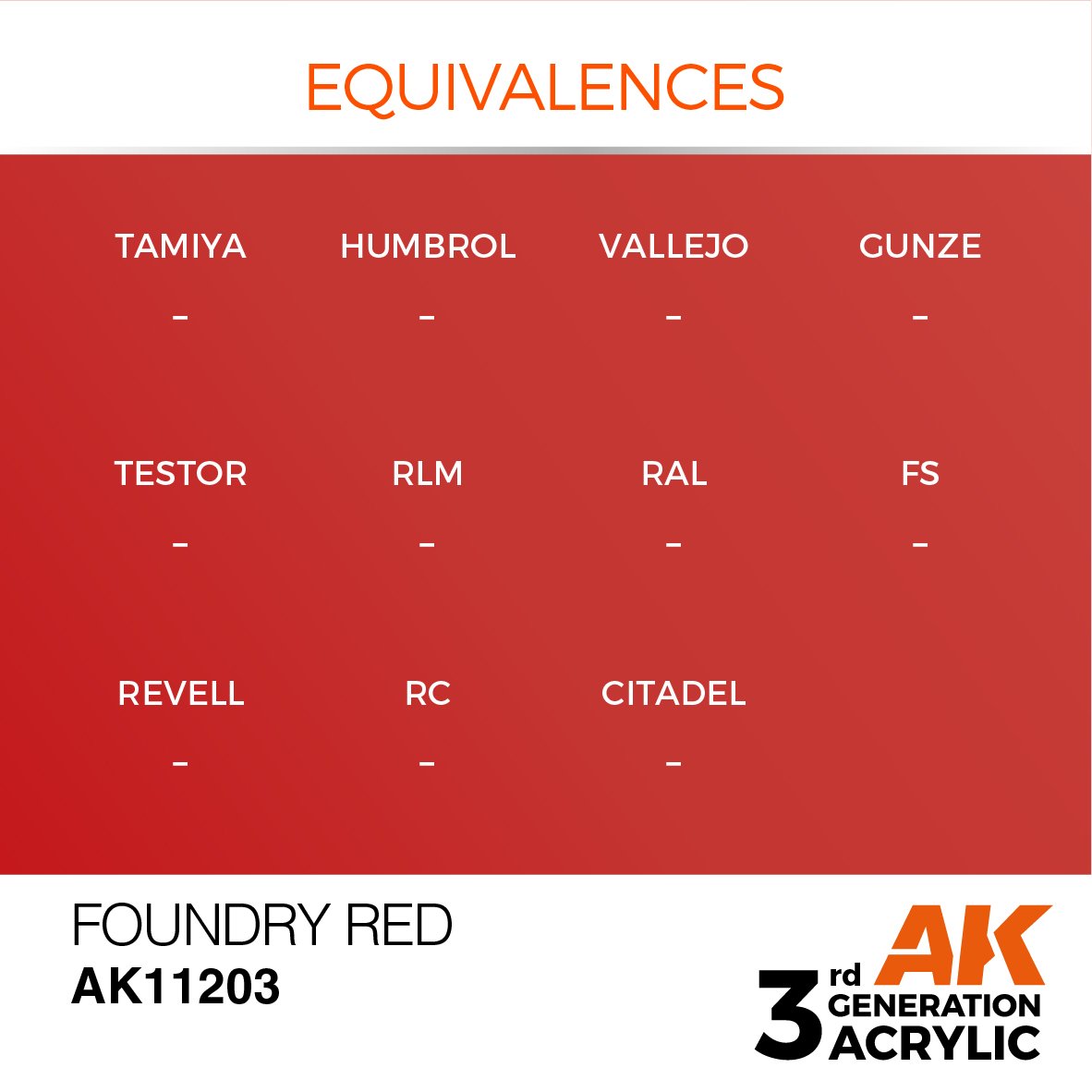 AK Interactive AK11203 FOUNDRY RED – METALLIC 17ml – zdjęcie 3