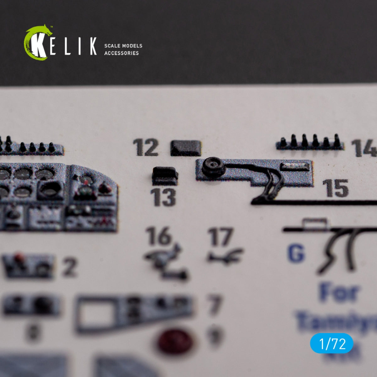 KELIK K72138 Il-2 Shturmovik - interior 3D decals for Tamiya kit 1/72 – image 5