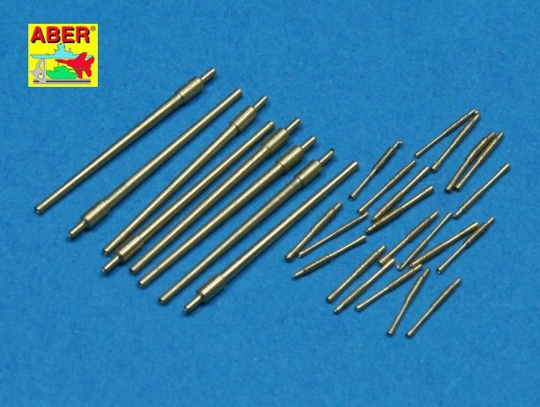 Aber 350L-49 Set of barrels 100mm x 8; 25mm x 20 for Japan Navy Akizuki class Destroyer 1/350