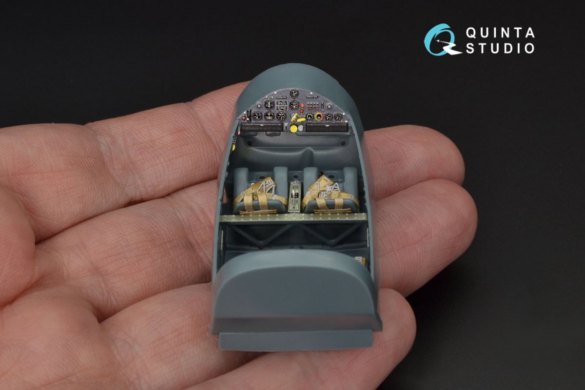 Quinta Studio QD48125 Bf108 3D-Printed &amp;amp; coloured Interior on decal paper (Eduard) 1/48 – zdjęcie 5