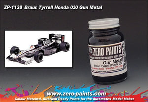 Zero Paints ZP-1138 Gun Metal Paint for Braun Tyrrell Honda 020 60ml – zdjęcie 2