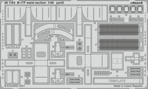 Eduard 491183 B-17F waist section HKM 1/48 – image 2