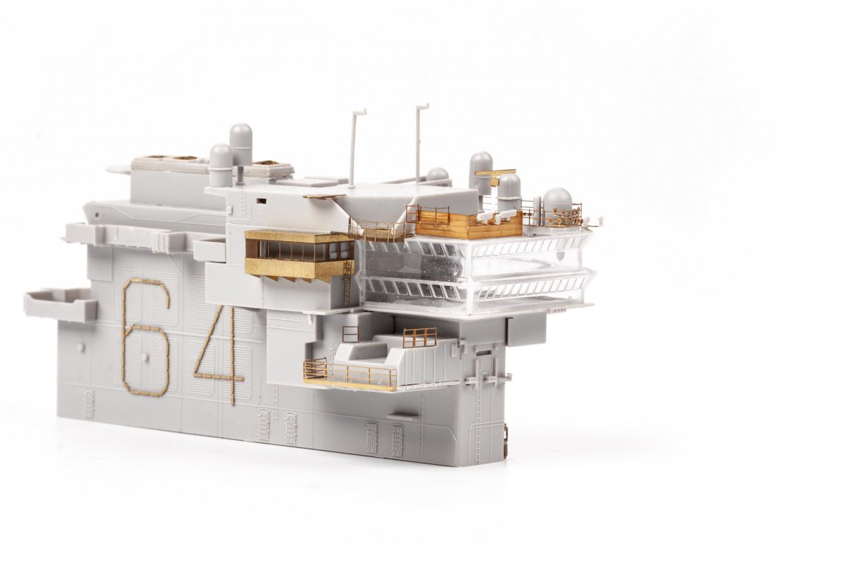 Eduard 53285 USS Constellation CV-64 part 5 - island TRUMPETER 1/350 – image 5