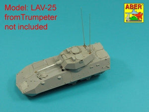 Aber R-44 Zestaw 2 anten VHF pojazdów NATO / Set of 2 NATO antennas with mount bases 1/35 – zdjęcie 7
