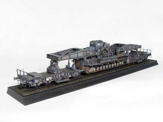 Trumpeter 00209 Morser Karl-Gerat 040/041 on railway transport carrier 1/35 – zdjęcie 3