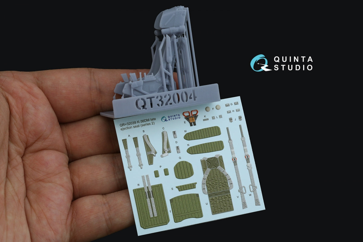Quinta Studio QR+32039 K-36DM Series2 (late) ejection seat (for MiG-29, MiG-31, Su-27, Su-33, Su-34 aircraft since 2008) (All kits) 1/32 – image 2