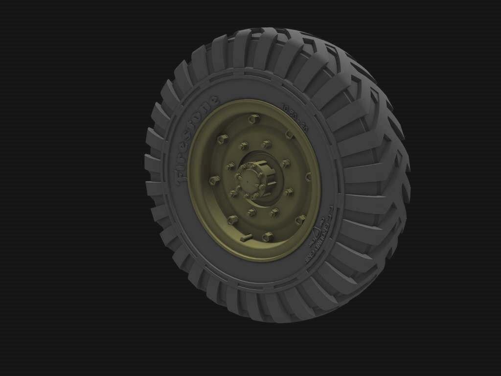 Panzer Art RE35-606 Chevrolet C60 Road wheels (Firestone) 1/35 – image 2