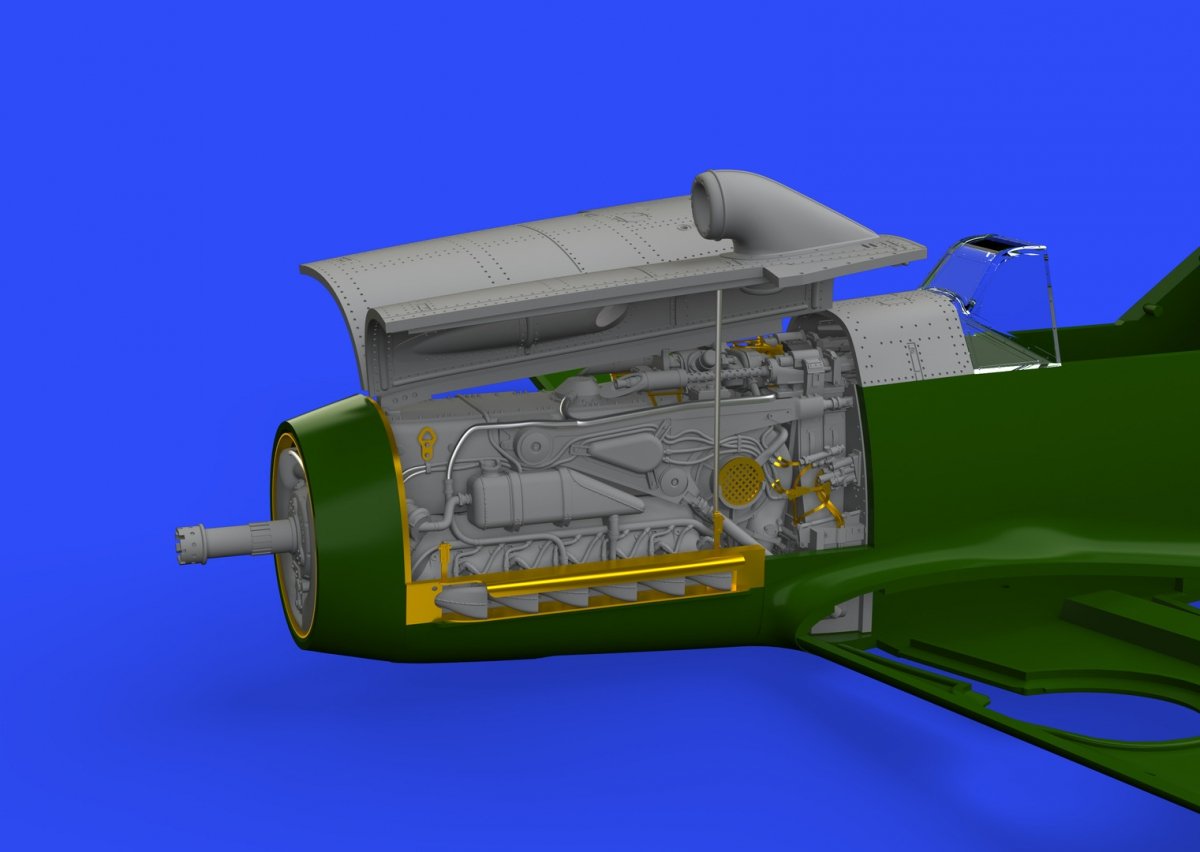 Eduard 648300 Bf 109F engine &amp;amp; fuselage guns EDUARD 1/48 – zdjęcie 4