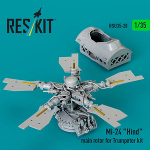 RESKIT RSU35-0020 Mi-24 &amp;quot;Hind&amp;quot; main rotor for Trumpeter kit (3D Printed) 1/35 – zdjęcie 2