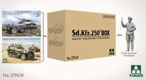 Takom 2194W Sd.Kfz 250/1 + Sd.Kfz 250/3 Greif Rommel Command Half-Track + 1/16 Erwin Rommel 1/35