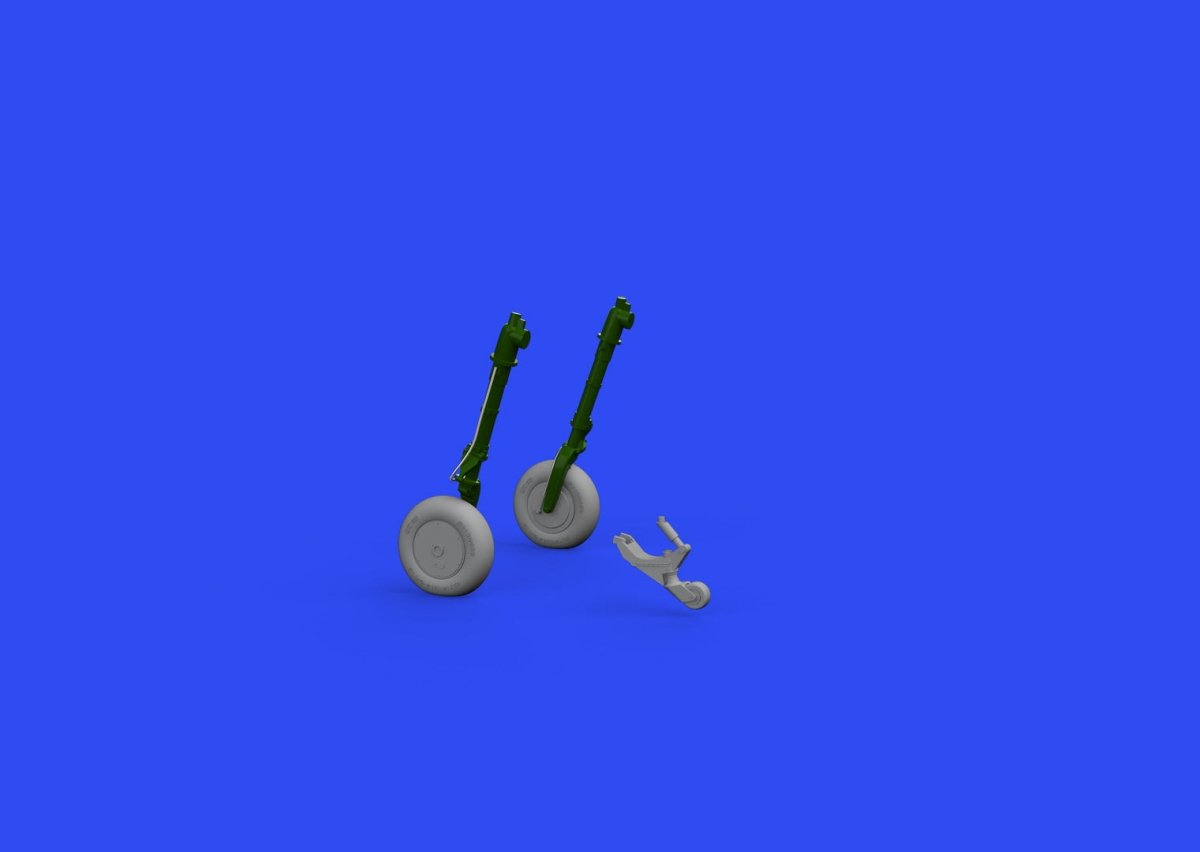 Eduard 648808 A6M wheels w/ smooth tire EDUARD 1/48