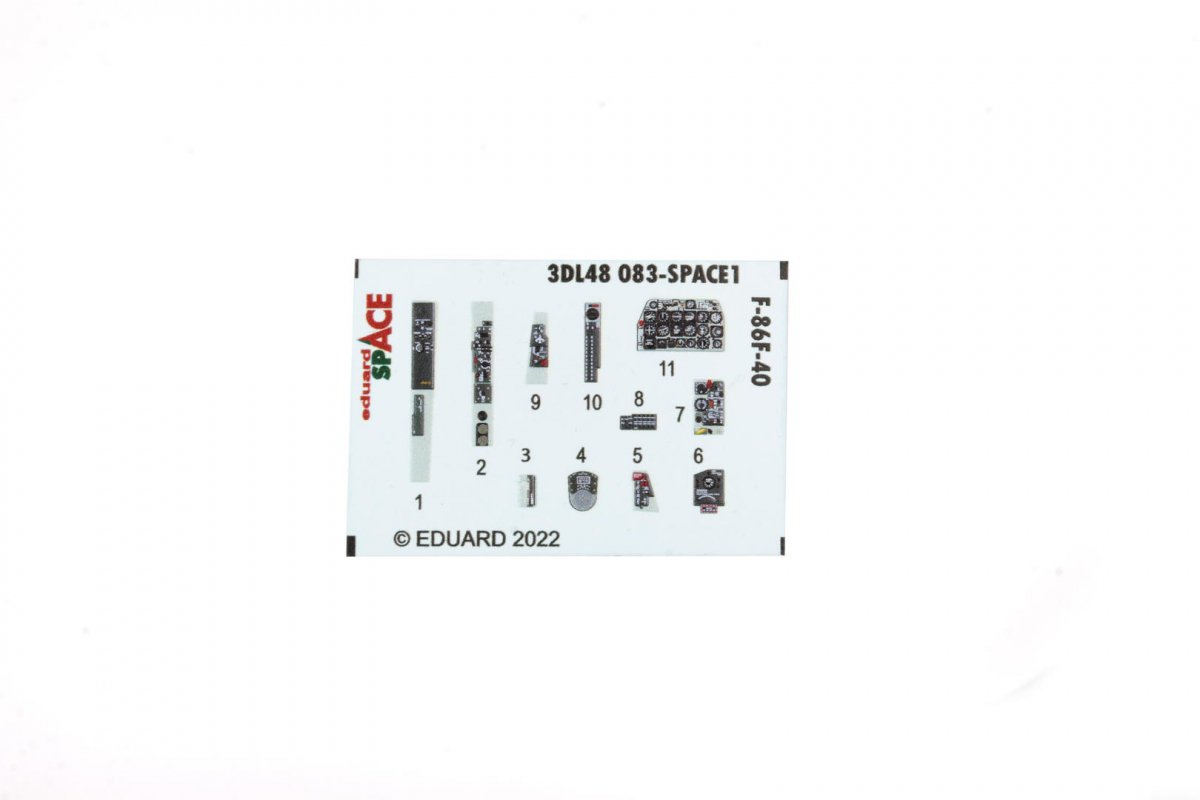 Eduard 3DL48083 F-86F-40 SPACE AIRFIX 1/48 – zdjęcie 2