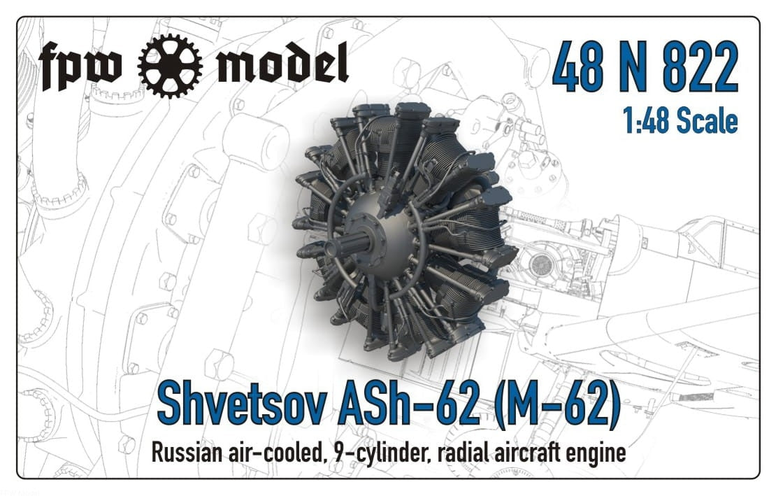 FPW Model 48N822 Shvetsov ASh-62 (M-62) 1/48