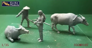 Gecko Models 35GM0107 60s-70s Farming in Vietnam 1/35 – zdjęcie 2