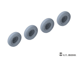 E.T. Model P35-108 WWII German Sd.Kfz.234 Large Diameter Weighted Wheels Type.8 1/35 – zdjęcie 3