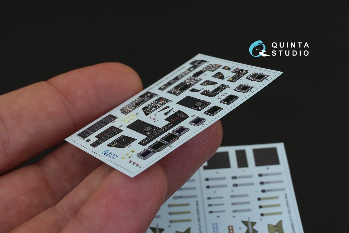 Quinta Studio QD48112 F-15I 3D-Printed &amp;amp; colored Interior on decal paper (for GWH kit) 1/48 – image 4