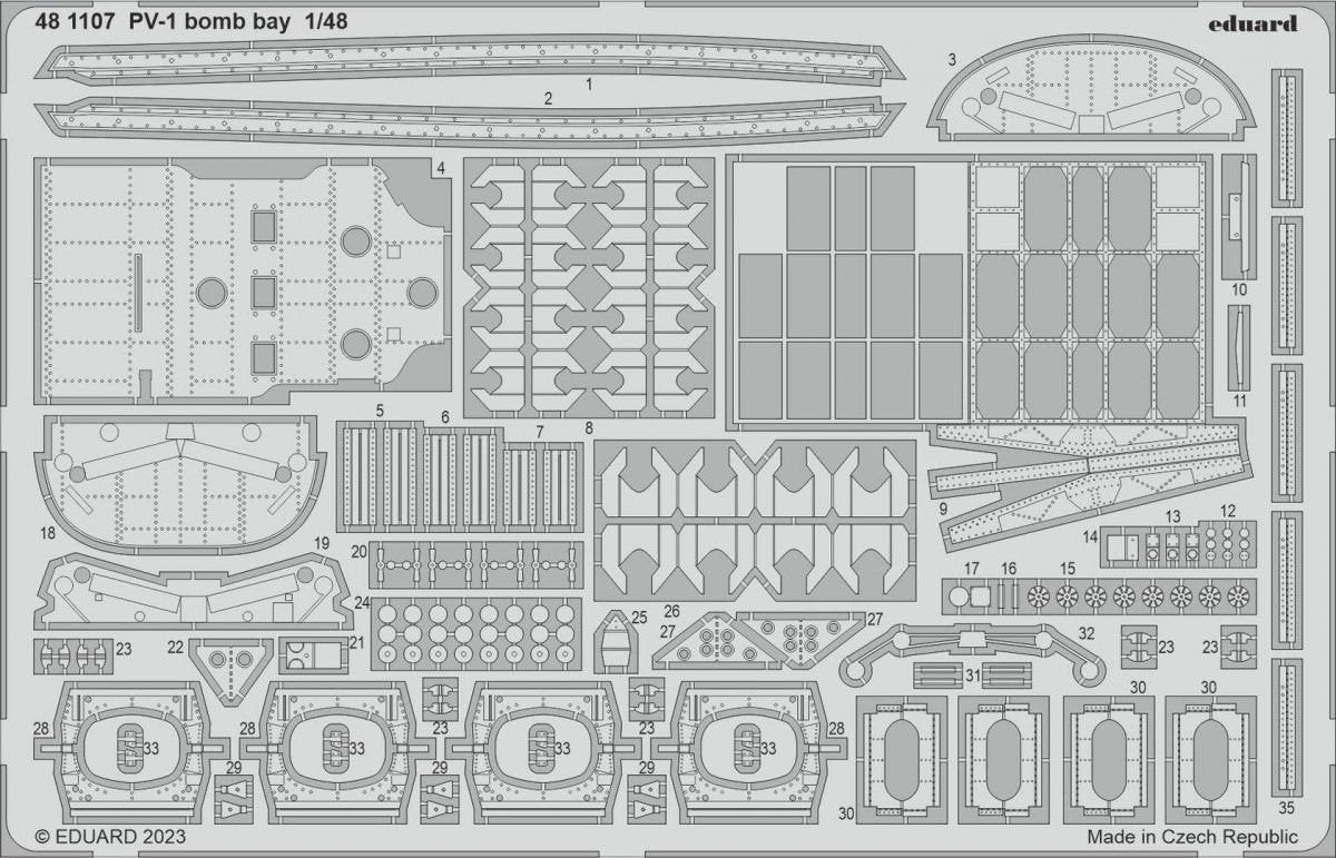 Eduard 481107 PV-1 soute à bombes ACADEMY 1/48 