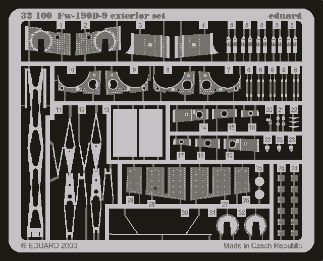 Eduard BIG3201 Fw 190D 1/32 Hasegawa – image 4
