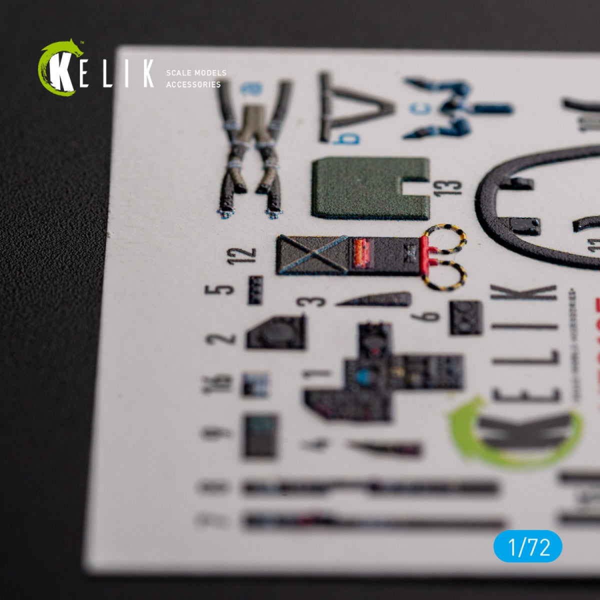 KELIK K72125 MIRAGE F.1 CG - interior 3D decals for SpecialHobby kit 1/72 – zdjęcie 3