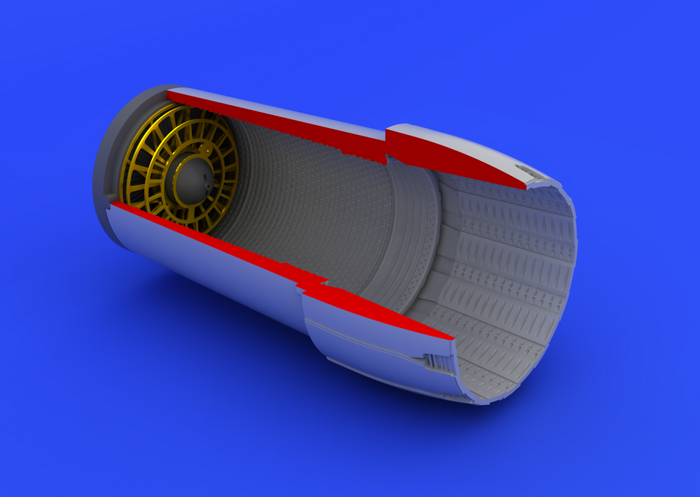 Eduard 672045 F-16CJ Block 50 exhaust nozzle 1/72 (TAMIYA)