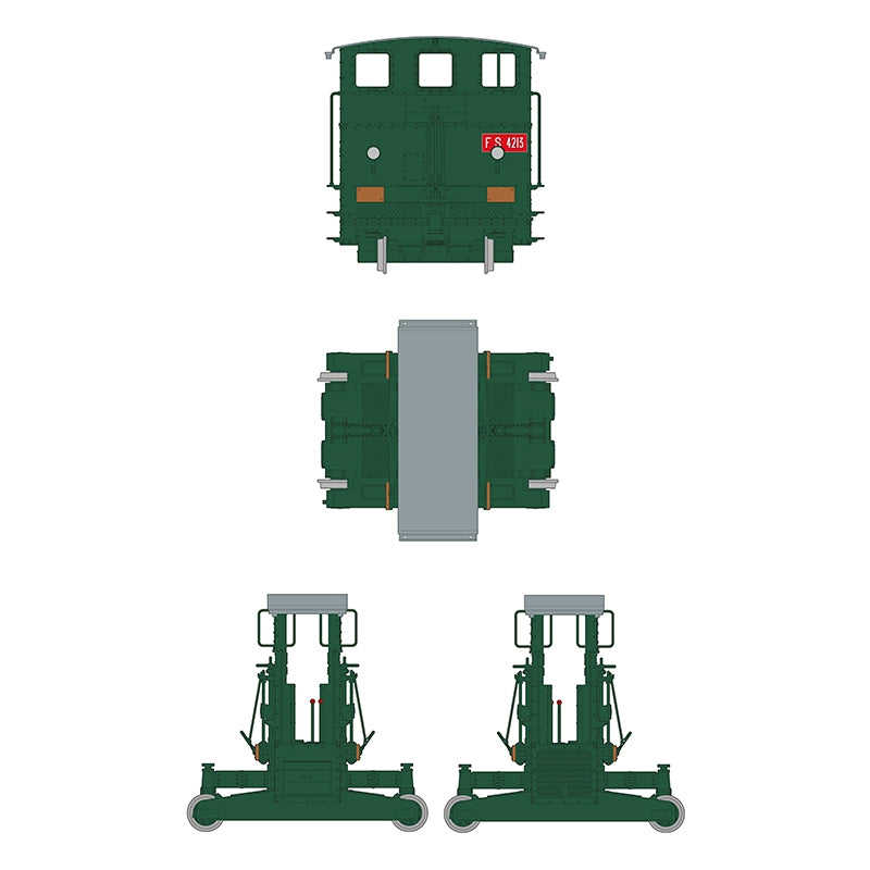 AK Interactive AK35009 AUTOMOTORE FS 206/207/208 SOGLIOLA RAIL SHUNTER – TREN DE MANIOBRAS 1/35 – zdjęcie 4