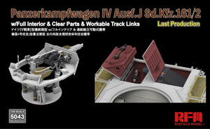 Rye Field Model 5043 Panzerkampfwagen IV Ausf.J Sd.Kfz.161/2 (w/full interior&amp;amp;clear parts&amp;amp;workle track links) 1/35 – zdjęcie 3
