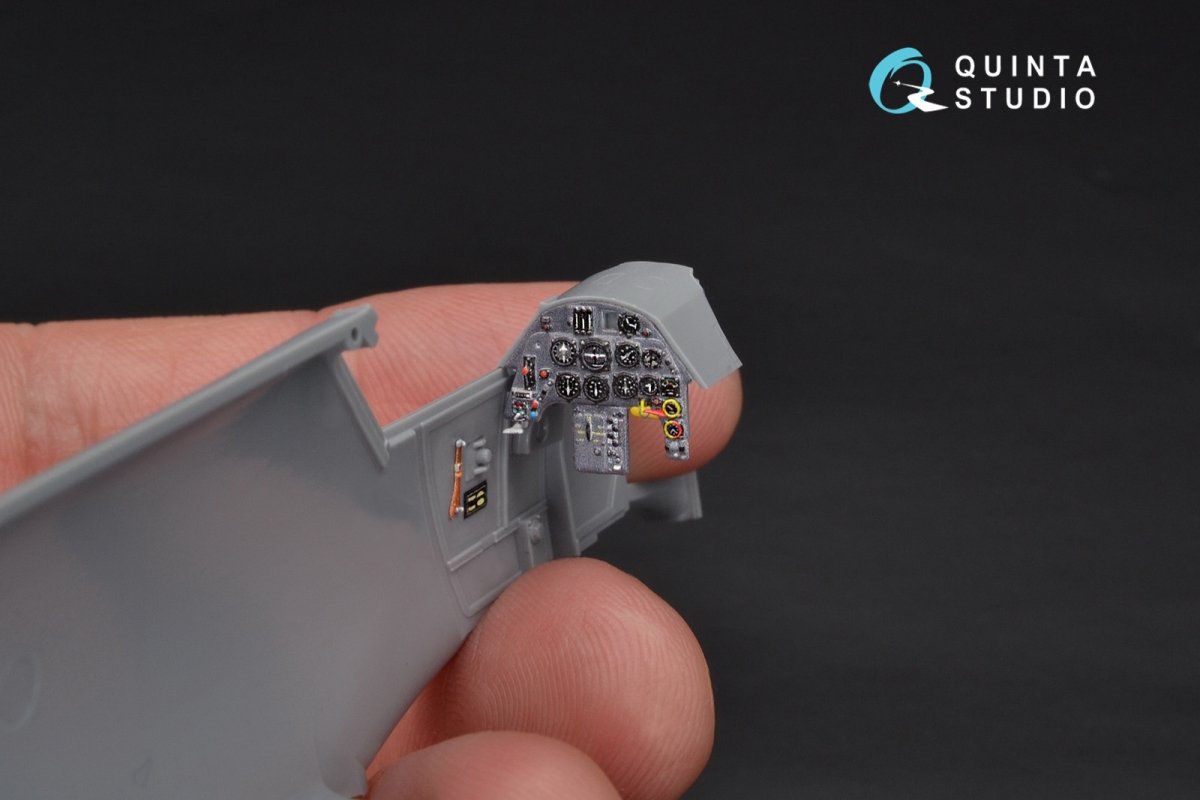 Quinta Studio QD48104 Bf 109G-6 3D-Printed &amp;amp; colored Interior on decal paper (for Zvezda kit) 1/48 – image 6