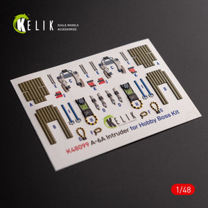 KELIK K48099 A-6A Intruder - interior 3D decals for HobbyBoss kit 1/48 – zdjęcie 3