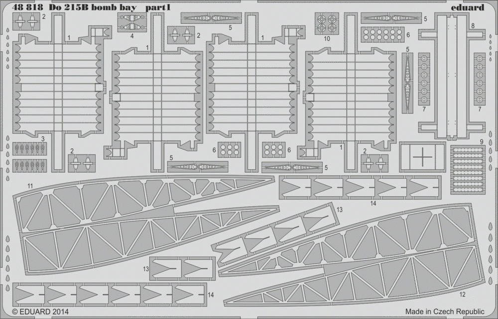 Eduard 48818 Do 215B bomb bay 1/48 ICM – image 2