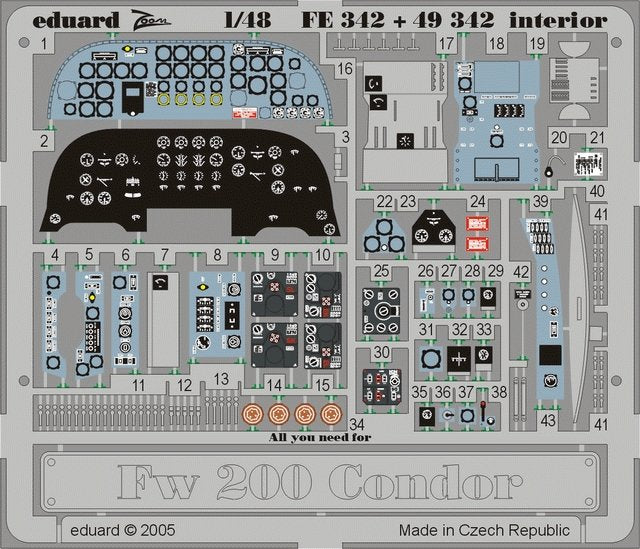 Eduard FE342 Fw 200 Condor interior 1/48 Trumpeter