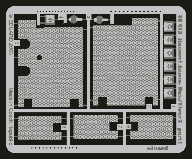 Eduard 35612 Hummel Ammo. Box/ Floor 2 1/35 Dragon – image 2