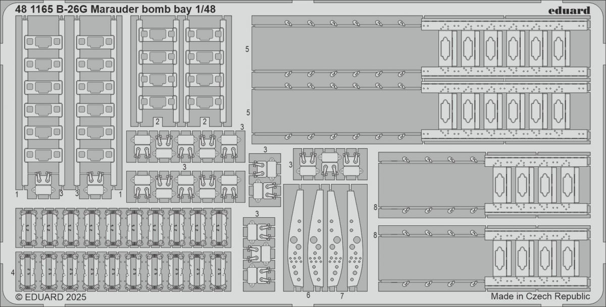 Baie à bombes Eduard 481165 B-26G Marauder ICM 1/48