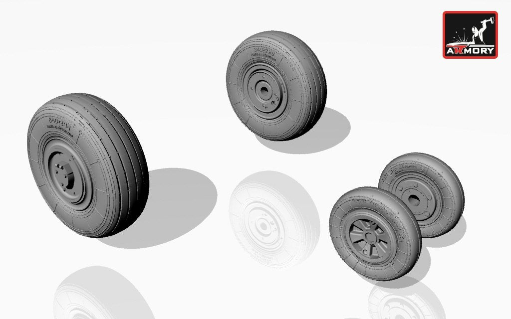 Armory Models AW72014 Mikoyan МiG-23,23P(early) wheels 1/72