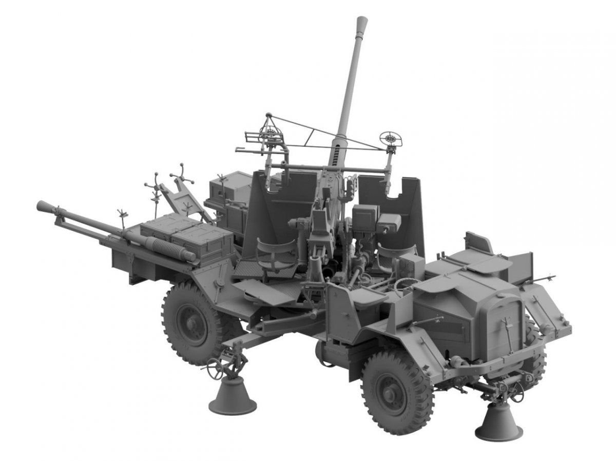 Thunder Model 35210 British Morris Bofors C9/B Gun truck Early variant 1/35 – image 4