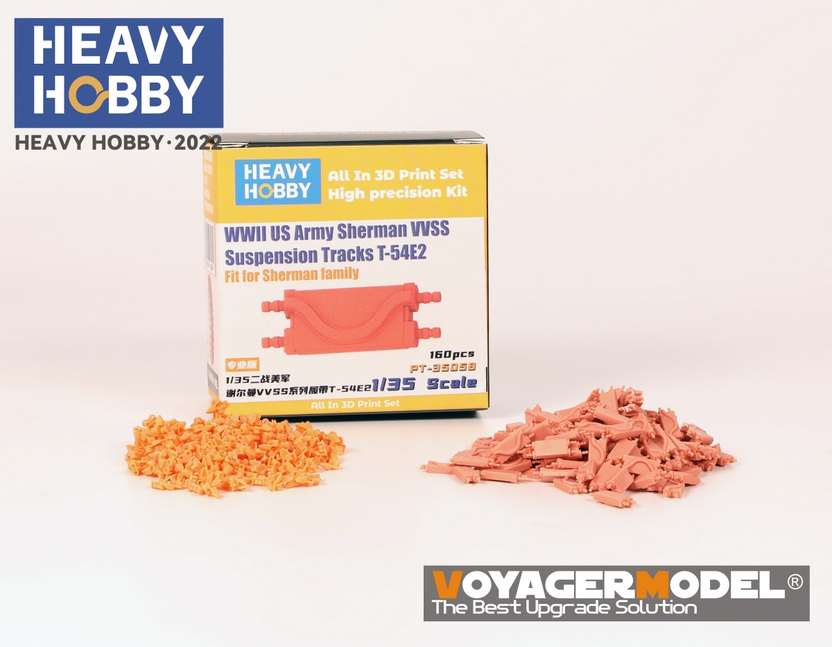 Heavy Hobby PT35058 WWII US Army Sherman VVSS Suspension Tracks T-54E2 1/35 – zdjęcie 2
