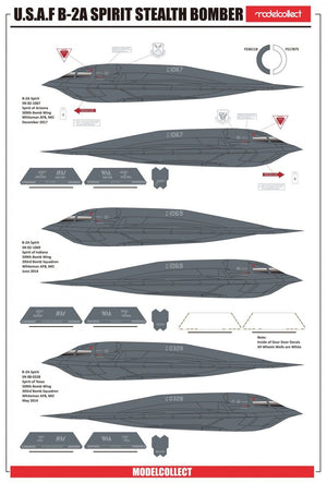 Modelcollect UA72214 USAF B-2A Spirit Stealth Bomber with AGM-158 missile 1/72 – zdjęcie 4