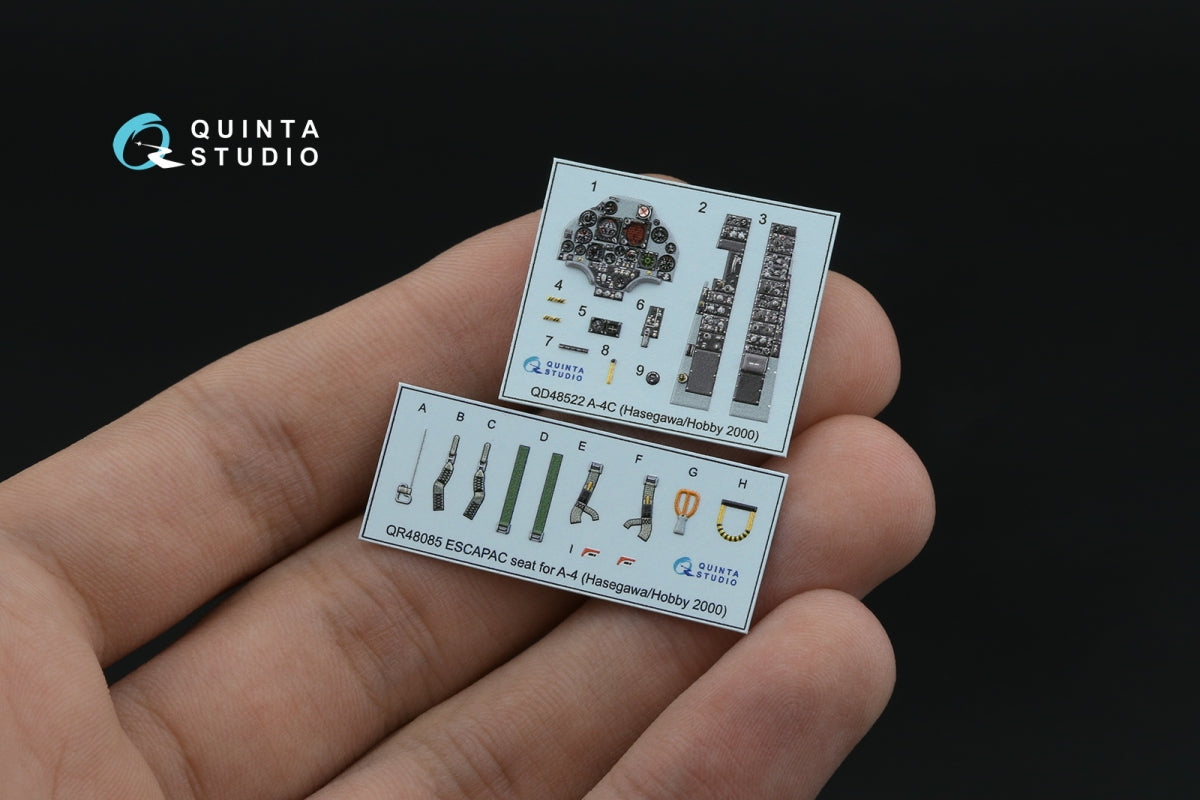 Quinta Studio QD48522 A-4C 3D-Printed &amp;amp; coloured Interior on decal paper (Hasegawa/Hobby2000) 1/48 – zdjęcie 7