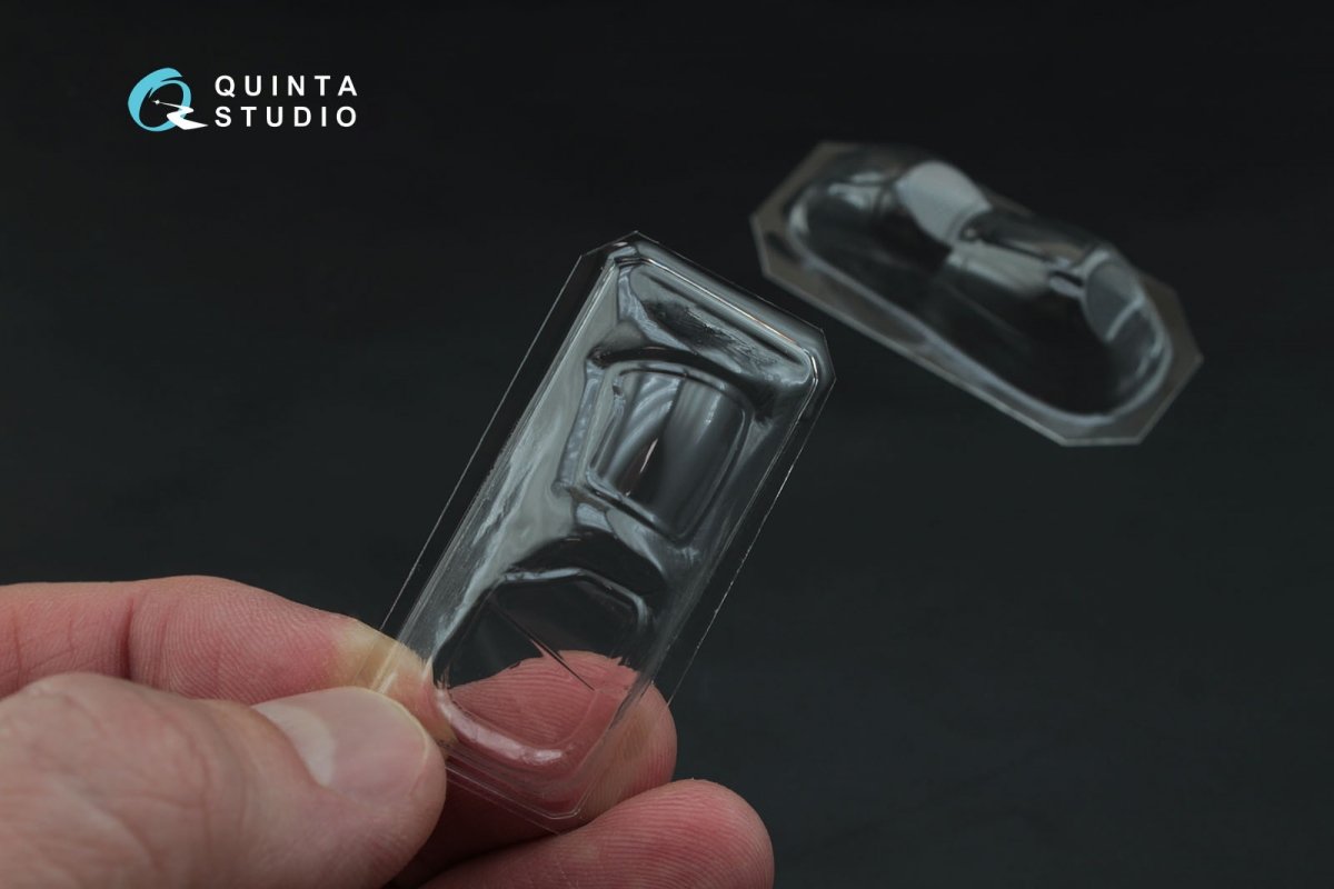Quinta Studio QC72006 Mi-24/35 all bubble-version vacuformed clear canopy (for Zvezda kit) 1/72 – zdjęcie 5