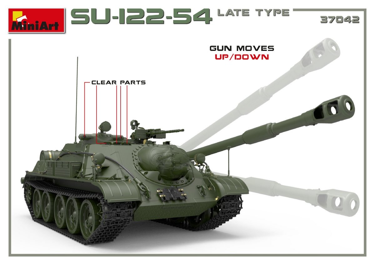 MiniArt 37042 SU-122-54 LATE TYPE 1/35 – immagine 2