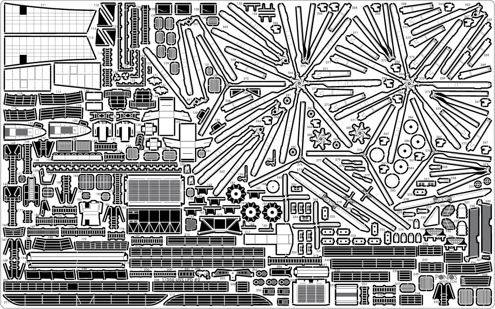 Pontos 35016F1 USS San Antonio Class LPD Detail Up Set 1/350 – image 13