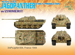 Dragon 7241 Sd.Kfz. 173 JAGDPANT. E.PROD.w/ZIMMERIT 1/72 – zdjęcie 3