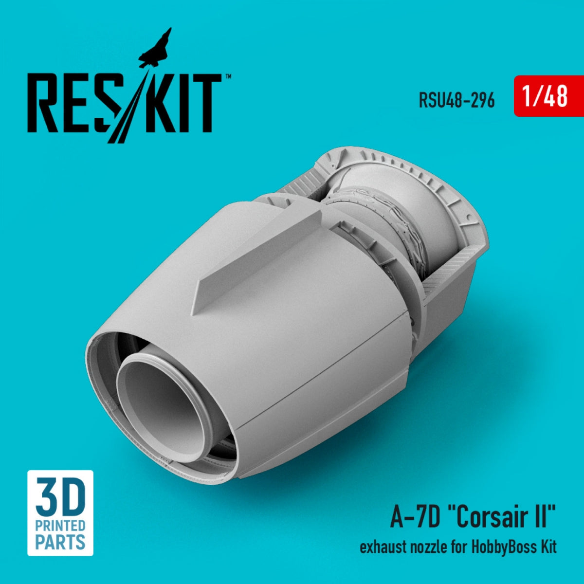 RESKIT RSU48-0296 A-7D "CORSAIR II" EXHAUST NOZZLE FOR HOBBYBOSS KIT 1/48