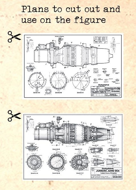 Das Werk DW32101 German Mechanics WW2 with Technical Drawings 1/32