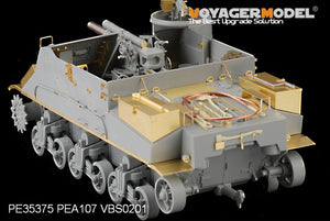 Maquette Voyager PE35375 Fusil américain M7 Priest de la Seconde Guerre mondiale (production intermédiaire) avec étui à munitions et ensemble téléphonique pour DRAGON 6637 au 1/35 – image 9