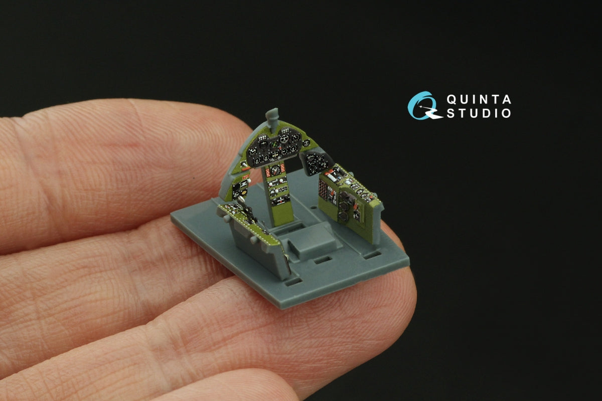 Quinta Studio QD72147 F6F-3 Hellcat 3D-Printed coloured Interior on decal paper (Eduard) 1/72 – zdjęcie 8