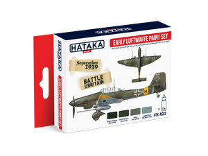 Hataka HTK-AS02 Early Luftwaffe paint set 4x17ml – zdjęcie 3